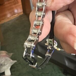 Furla Silver and Black Bracelet